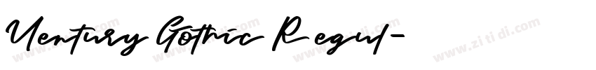 Uentury Gothic Regul字体转换